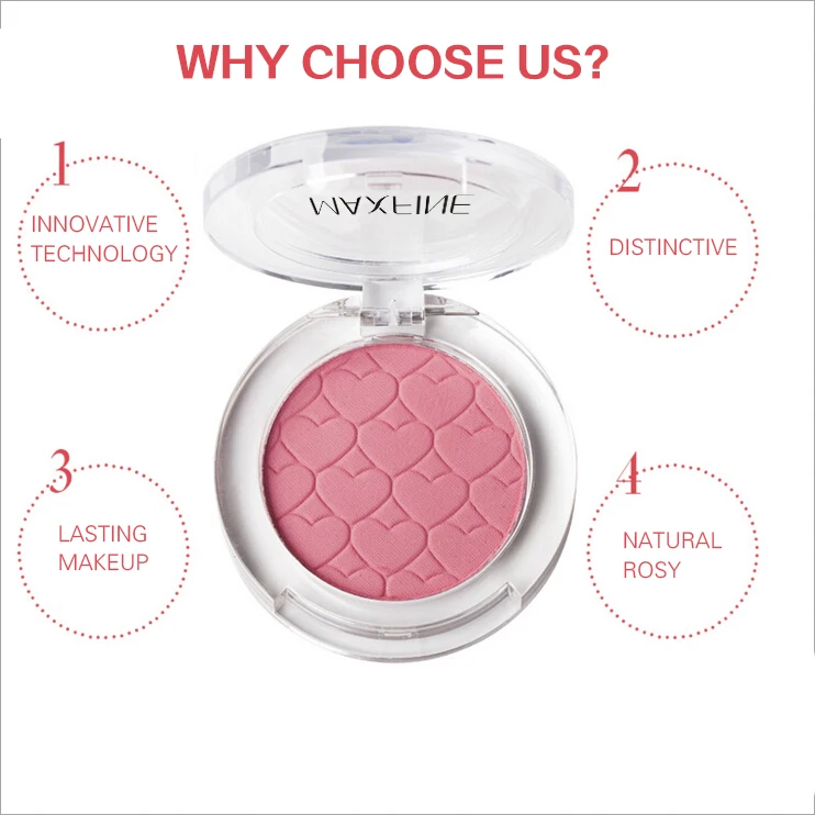 Blush Cheek Cosmetic Label Makeup Palette Powder Waterproof Oem Customized  Packaging