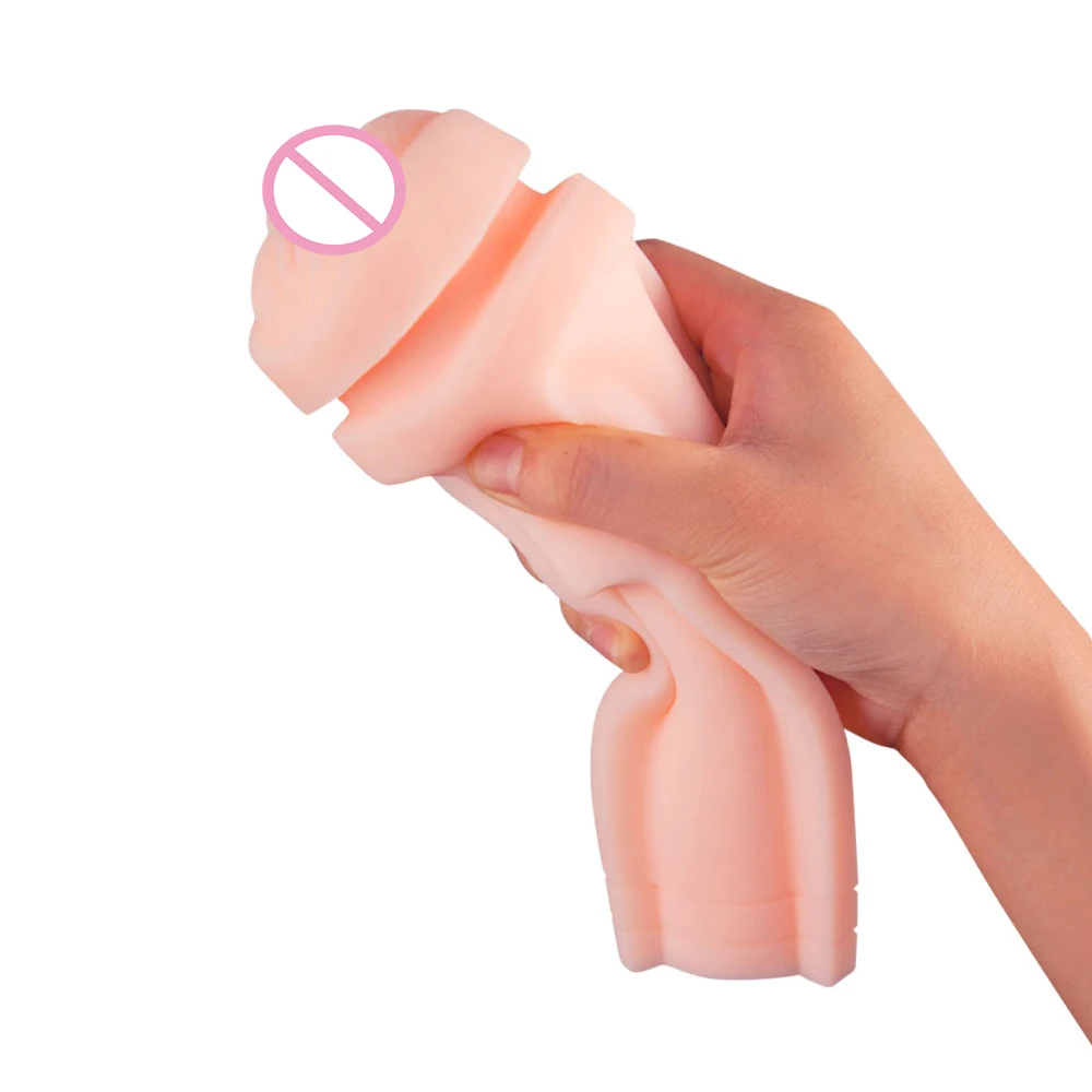 Suck Male Masturbator Vibrator Mouth Deep Throat Masturbation Cup Oral Horal Heating Sex Toys For Men