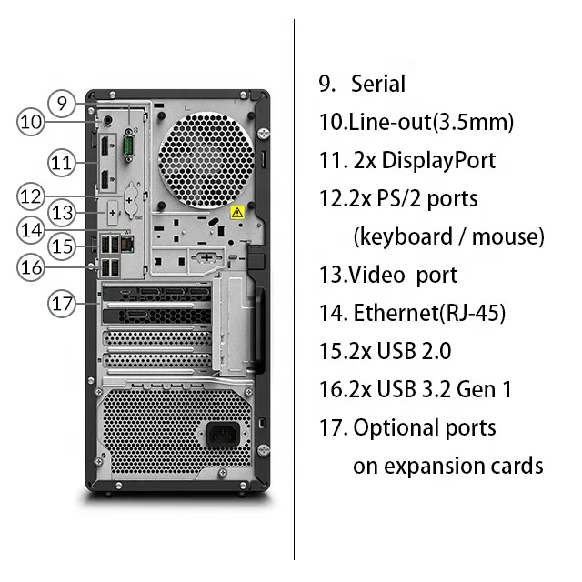 Lenovo ThinkStation P340 Computer I3-10100 8G DDR4 Memory 1T 500W Workstations computer pc