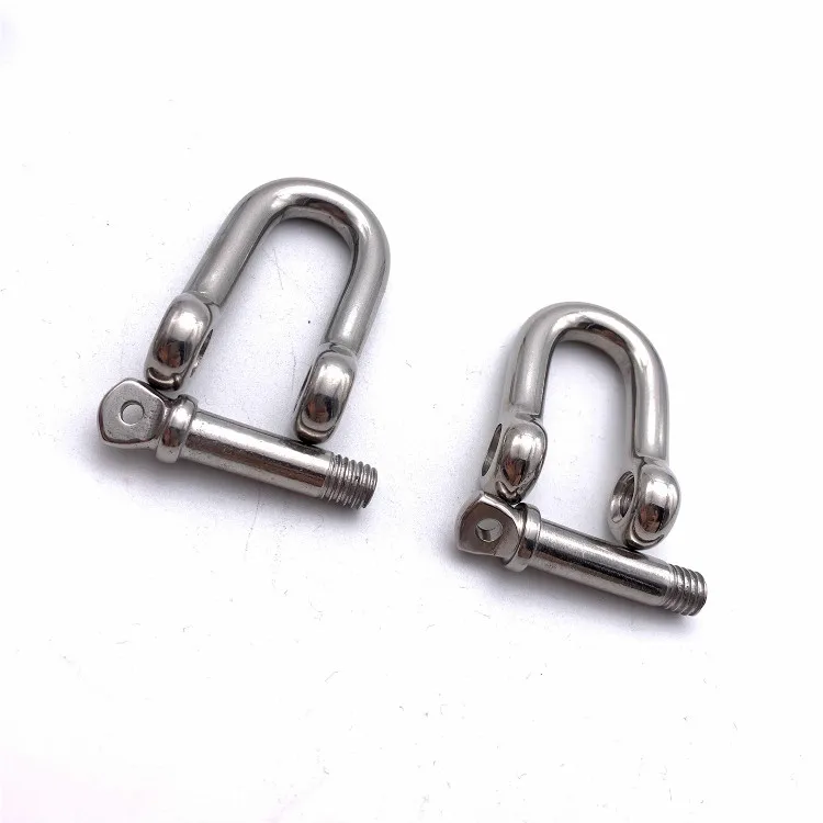 D shackle Stainless Steel Shackle Marine Rigging Lifting Boat D shackle