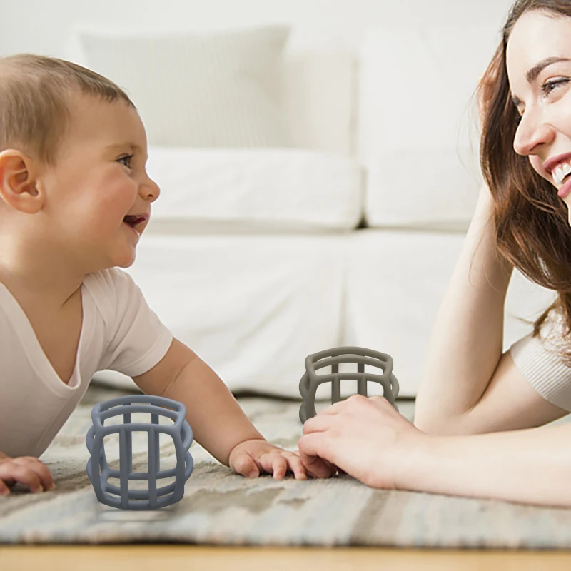 New Hot Sale BPA-Free Ball Toy Food Grade Teether Ball Toy Silicone Baby Ball Toys