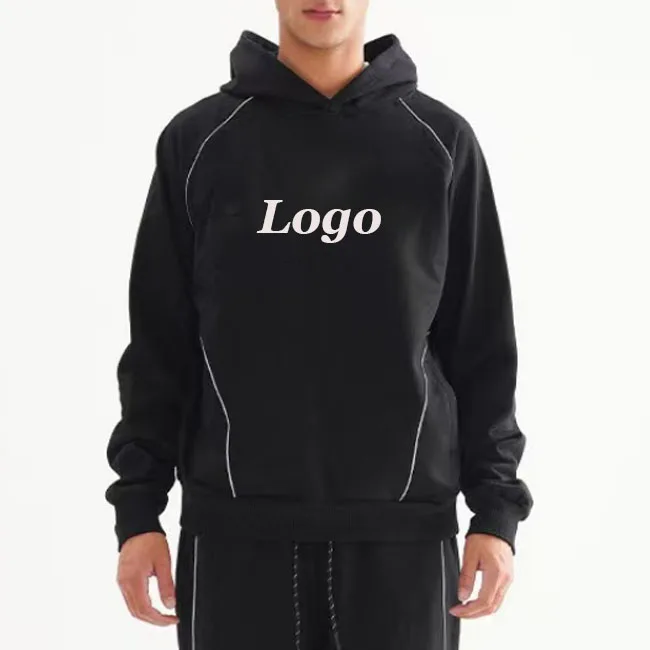 Manufacturer Customized 500GSM Heavyweight 100% Cotton Screen Printing Pullover Hoodies