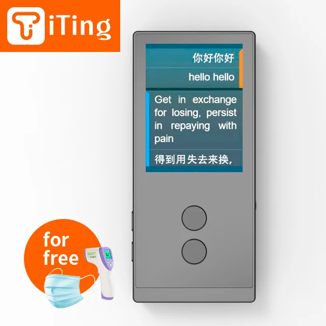 
2020 Amazon dropshipping Portable Smart Voice Translator Machine Two-Way Real Time BT Language Interpreter Voice Live Translator 