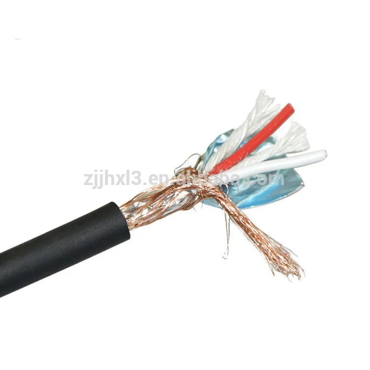 Flexible Low Noise Microphone Cable With Environmental PVC Under ROHS Requirement