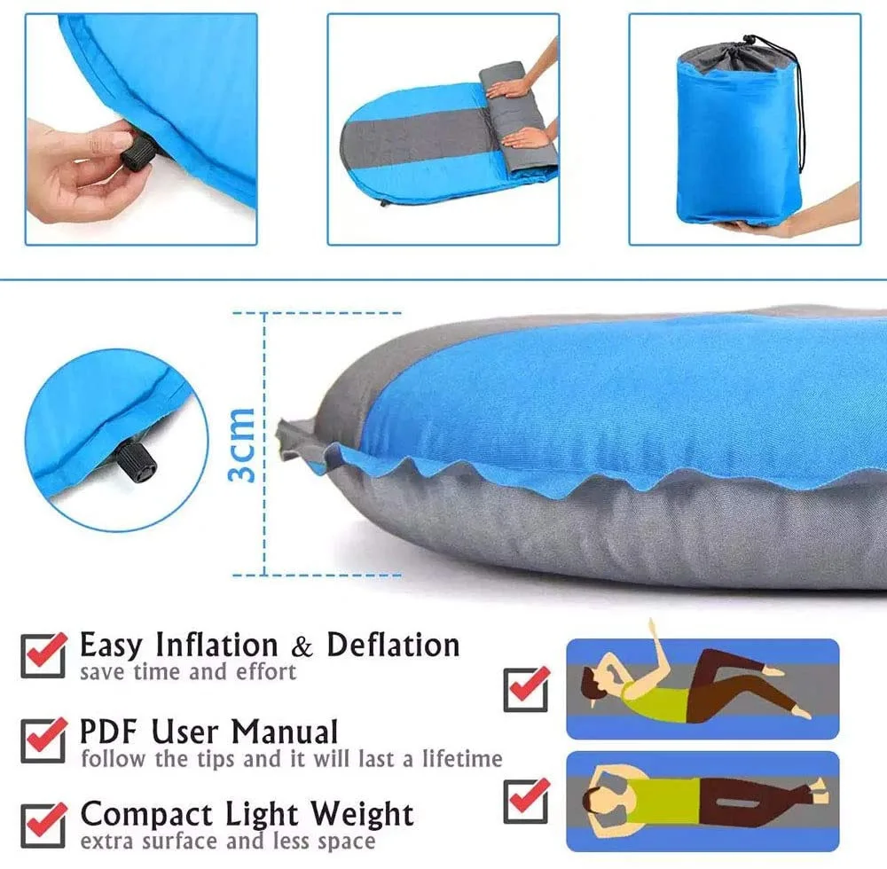 Portable waterproof Outdoor Sleeping Mat Air Mattress Inflatable Camping Sleeping Pad For Adults
