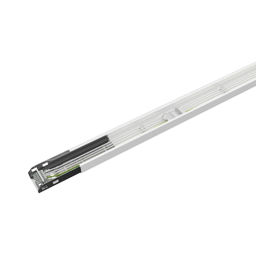 50W LED Linear Trunking System 8000lm 160lm/w  Energy Saving Continuous Linear Light with 3-phase 5-wire Pre-wired Trunking
