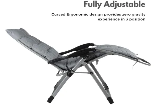 
Adjustable Easy Chair Recliners for Patio Pool w/Cup Holders 