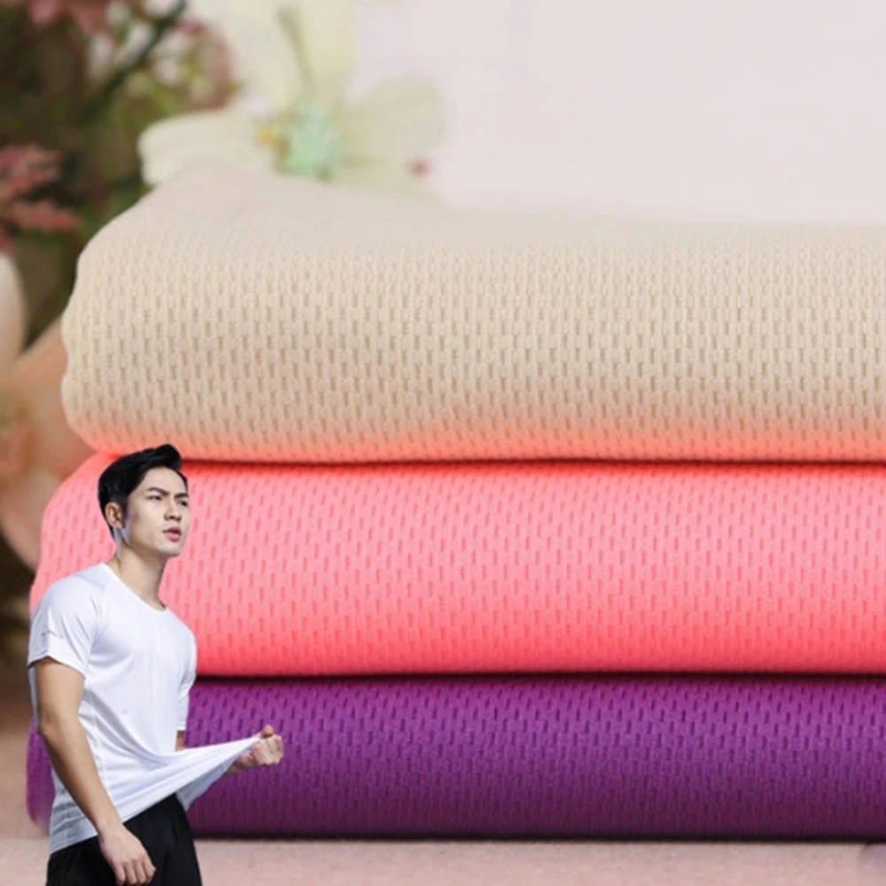 FREE SAMPLE Factory Direct Sale 100% Polyester Sport Antibacterial Knitted Fabric for T-Shirt