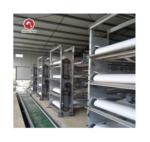 Support Customized Multi-layer Chicken Cages Automatic H type European Broiler Cages
