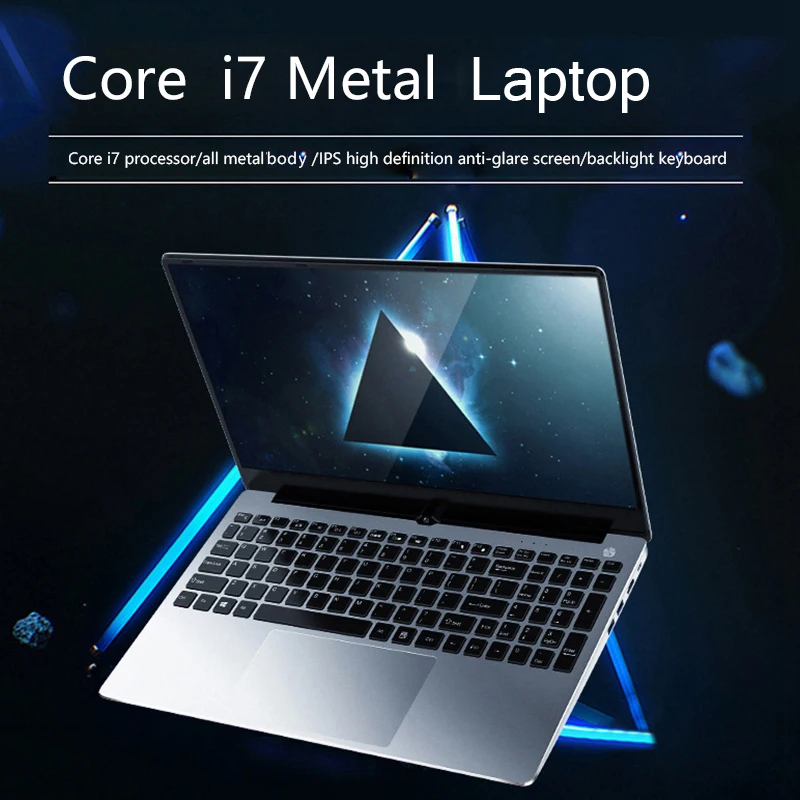 
15.6 inch i7 Gaming Laptops With 8G RAM 1TB 512G 256G 128G SSD Slimbook Win10 Notebook Computer 