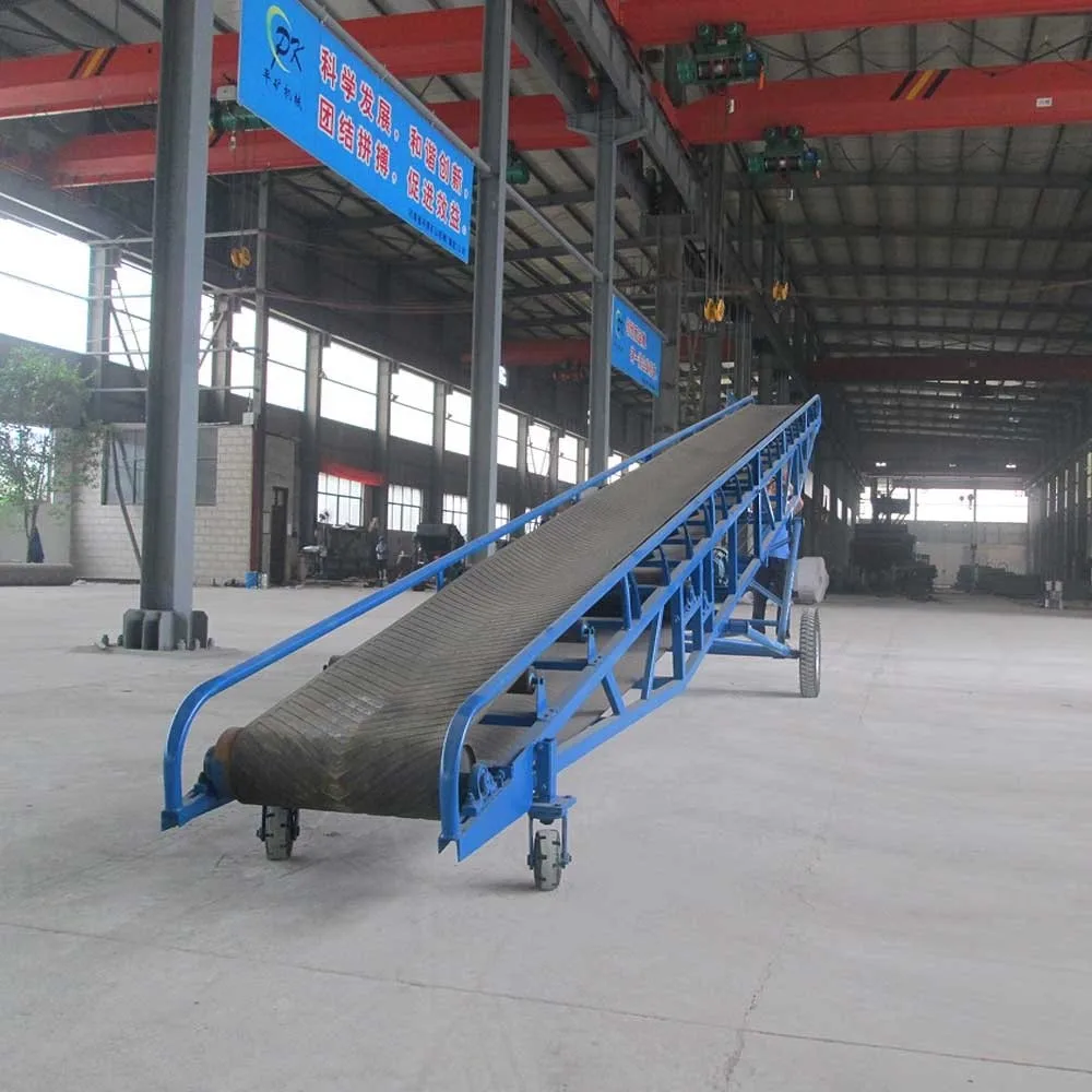 Flexible mining equipment mobile portable belt conveyor for sand gravel