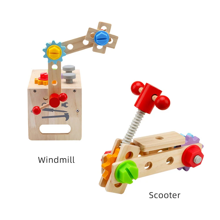 Набор детских игрушек, Развивающие деревянные игрушки для игры в помещении, детские игрушки для ролевых игр