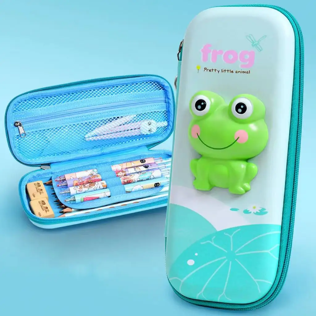 High Quality Factory Wholesale Children 3D  Large Capacity Cute EVA Pencil Case