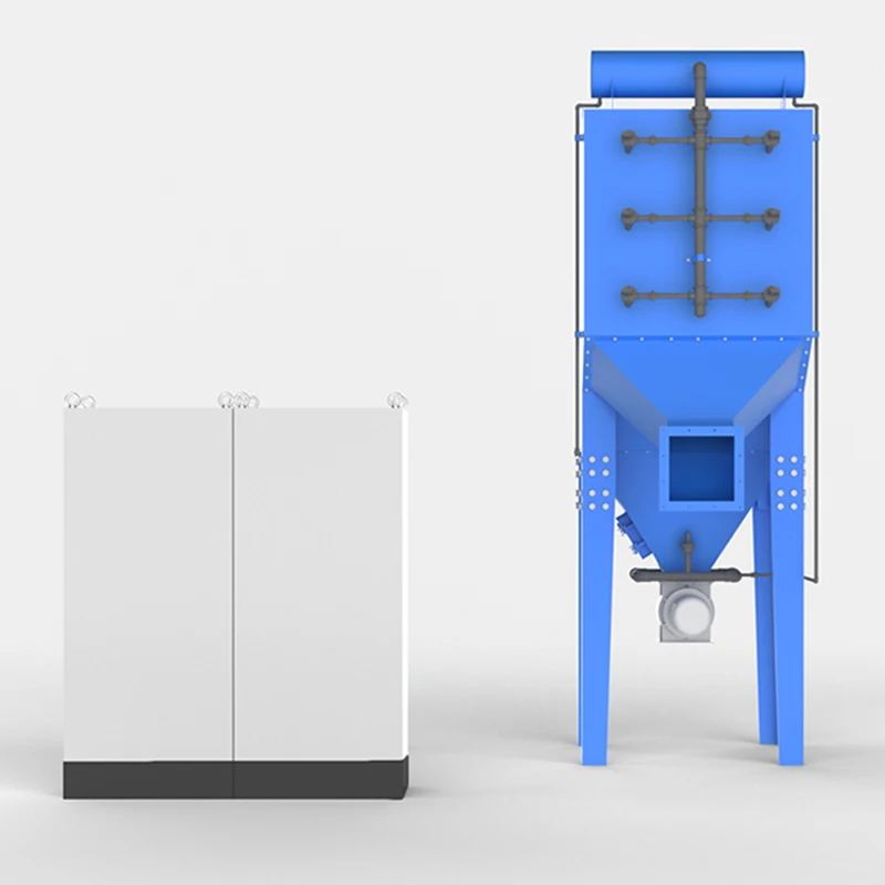 Inclined Cartridge Dust Collector With Double Lifespan Filter Cartridge for silica, calcium carbonate, plastic dust