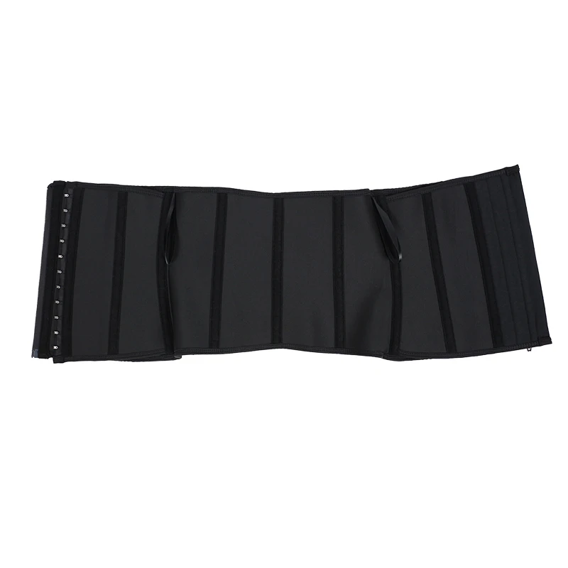 Nanbin Fitness Safety Equipment Waist Trainers Logo Women 2 In 1 Corset Short Torso Waist Trainer with Hook and Zip