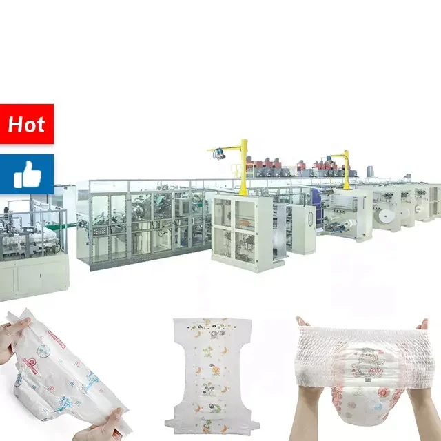 Automatic baby diaper making small machine sanitary napkin for baby making machine used   baby diapers manufacturing machine