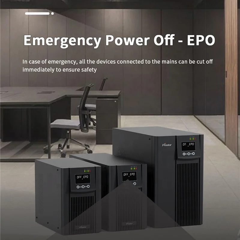 1KW 1000W Online Uninterruptible Power Supply 36V PF1.0 Single Phase High Frequency UPS with RS-232 and optional SNMP Card