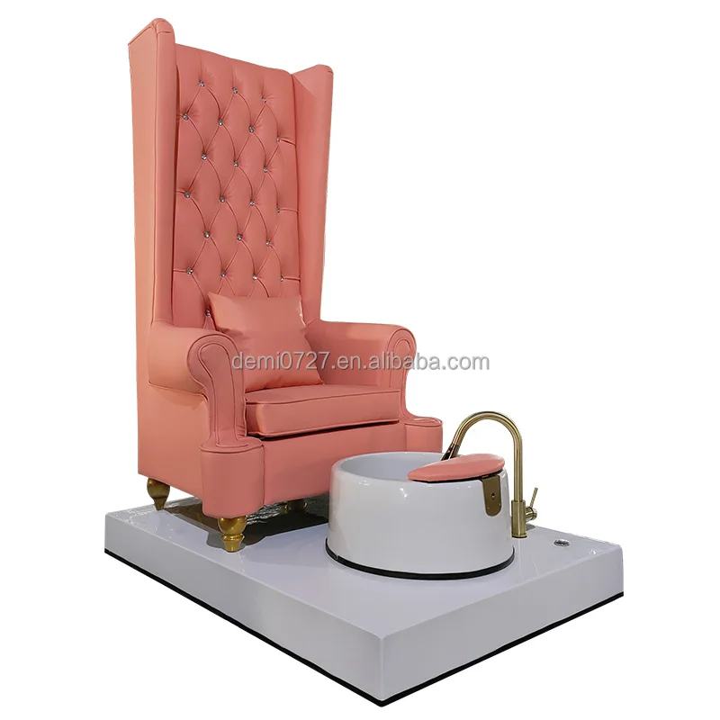 Queen High Back smart spa pedicure chair low pedicure chair for nail tech pedicure chair with water tank