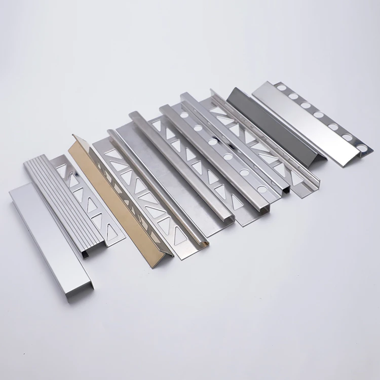 Wholesale Free Sample ceramic tiles accessories metal tile corner trim transition profile aluminum tile trim