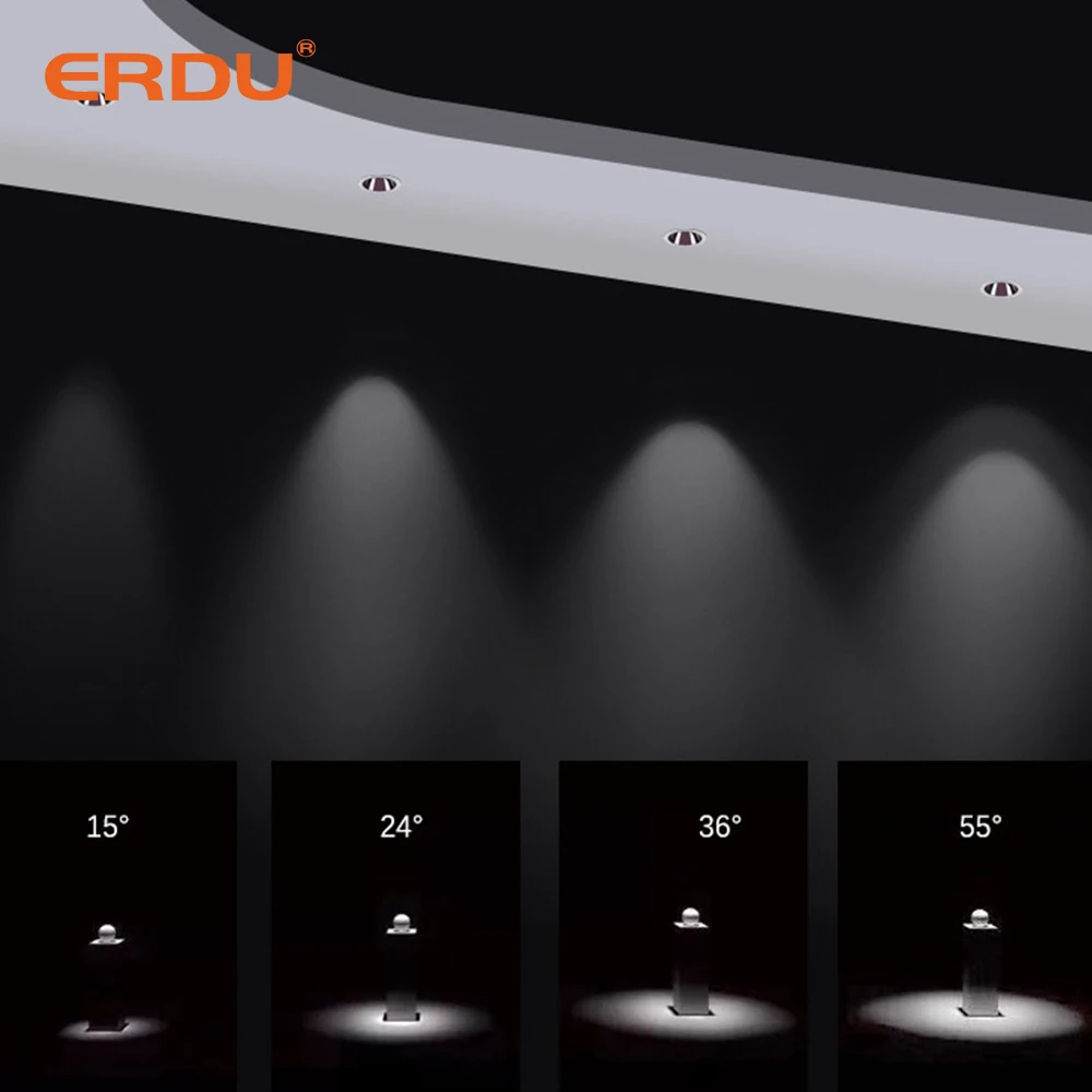 ERDU Recessed Mounted Round Spotlight 12w Led Downlights Spotlight Smart Home Light