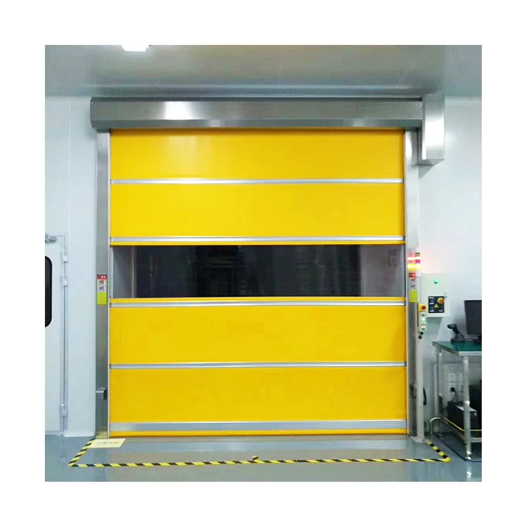Promotion Fast Fabric Roll Up Wind Proof Hard Warehouse Rapid Roller Shutter Plastic High Speed Rolling Door