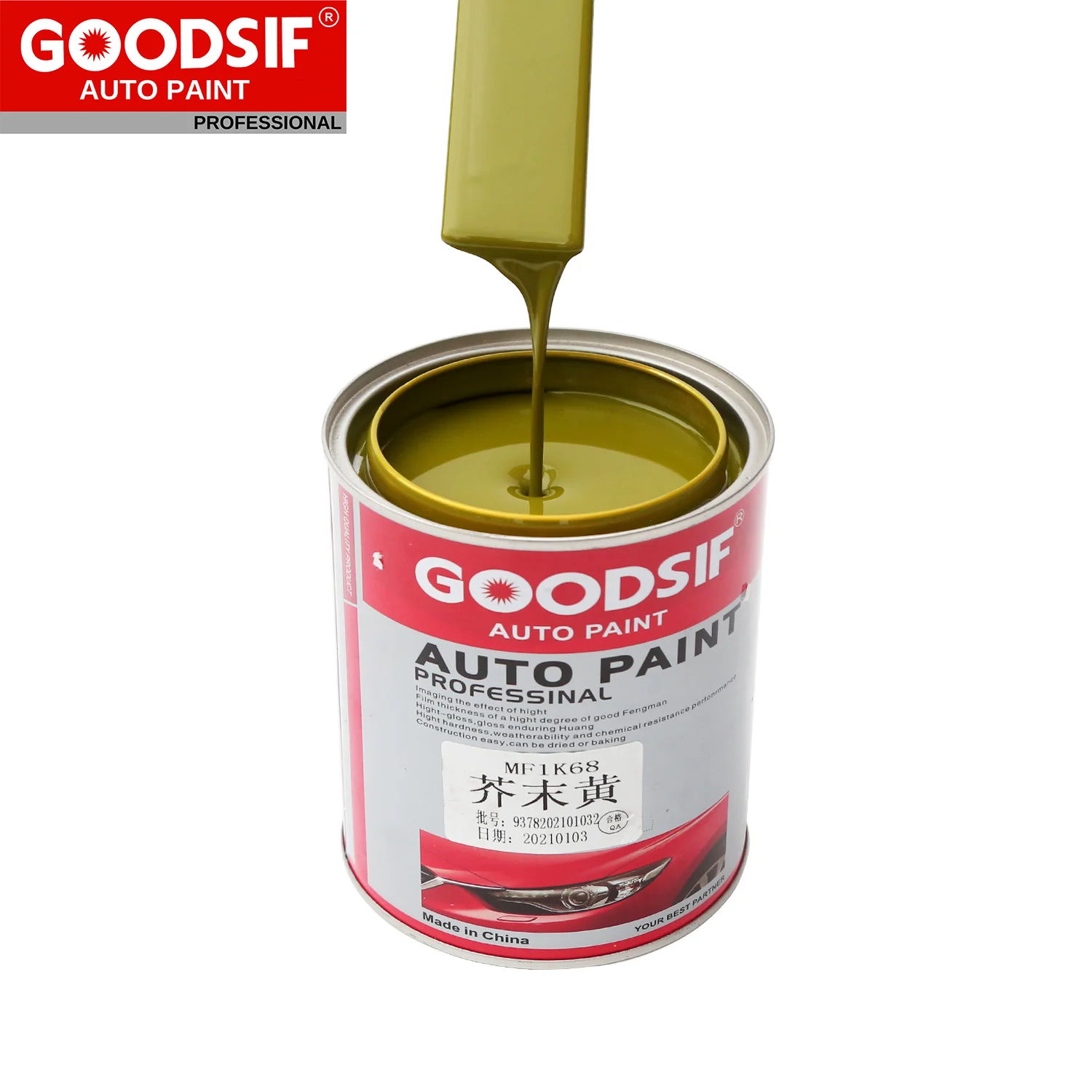 Auto Paint Manufacturer GOODSIF Paint Company Auto Refinish Coat for Car Auto Refinish 1K Base Coat Paint