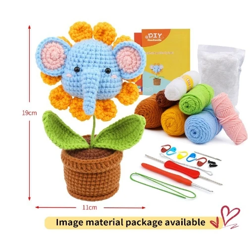 Sewing Children Craft crochet Kit Easy to do DIY Crochet Hook Kit