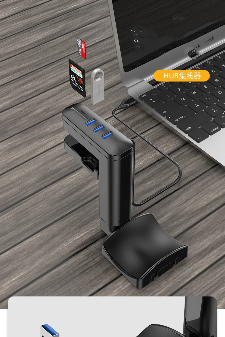 Free Logo Custom usb Charging Port Hub Headphone Holder Headset Stand Headphone Display Hanger