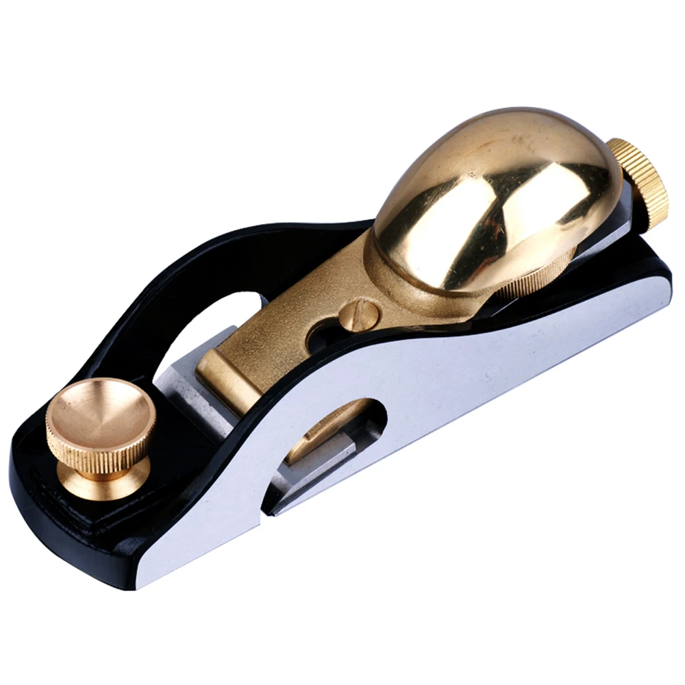 BAYM Iron Hand Plane Tenon Saw Planer Woodworking Metal Western Plane High-grade Copper Plate 20 degree Low Angle B