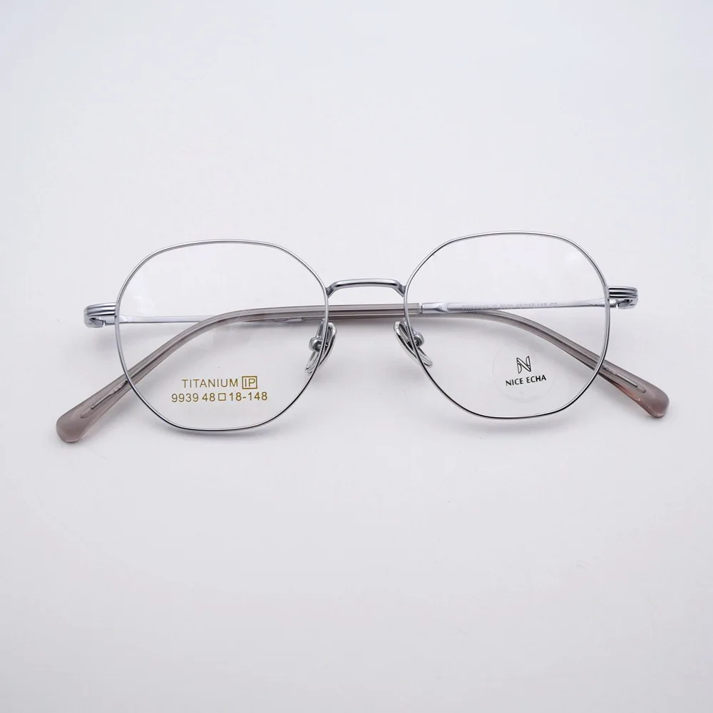 9939 Semi-Titanium B-TITANIUM full-frame glasses for men and women myopia retro fashion titanium optical