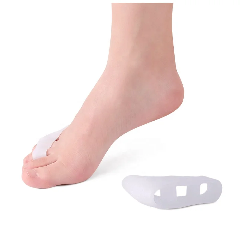 JOGHN Footcare milk white flip flops bunion toe protector gel toe separator bunion corrector hot selling elastic Corrector