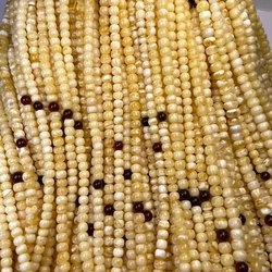 Natural Baltic Russian amber diameter 6-8mm white amber Muslim Rosary Necklace Bracelet