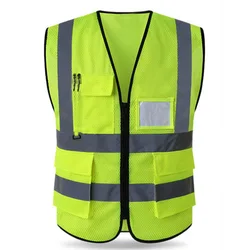 Work reflective clothing security construction uniforms workwear high visibility safety vest