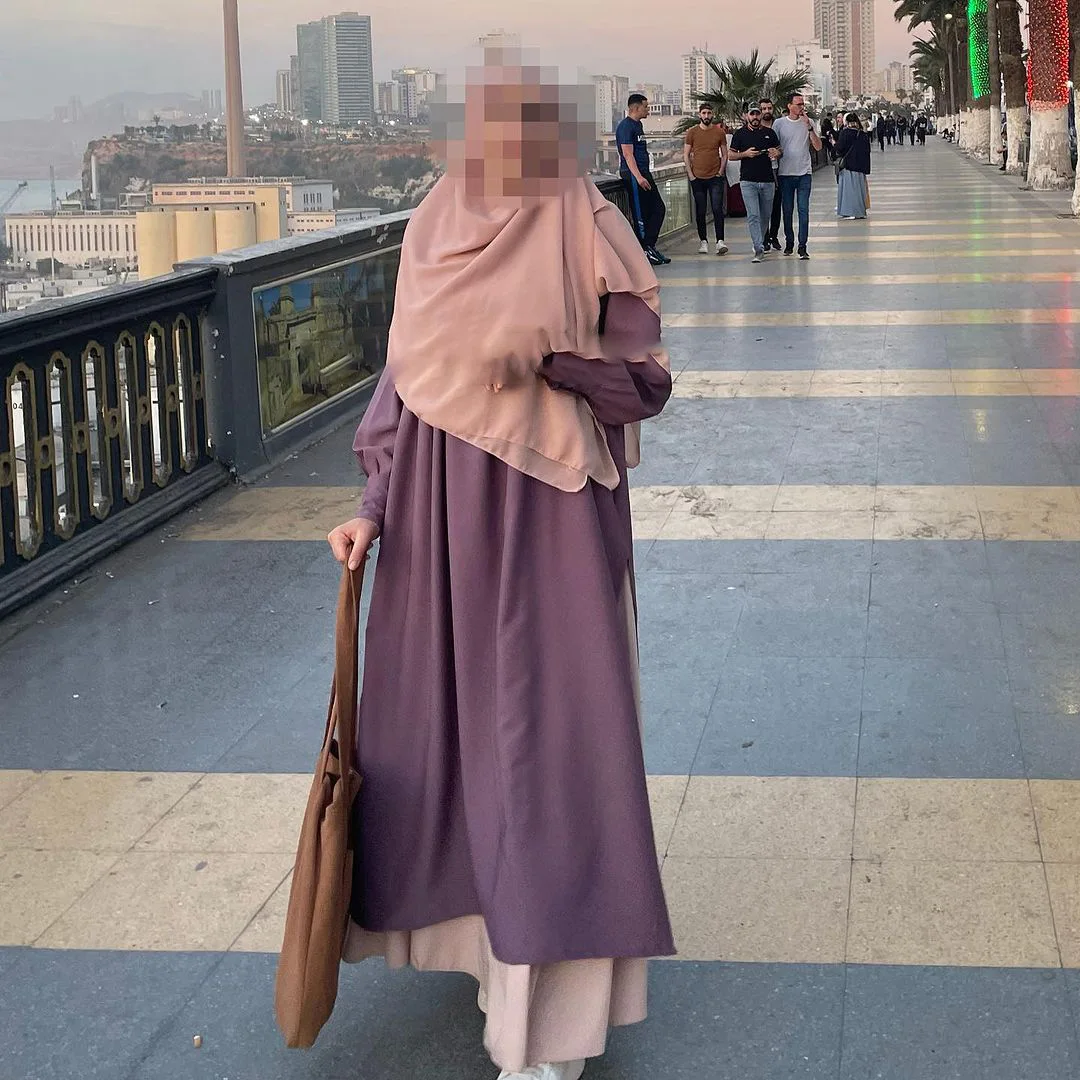 Abaya Dress for Muslim Women 2 Sets Hijab Soft Fashion 2024 New Fashion