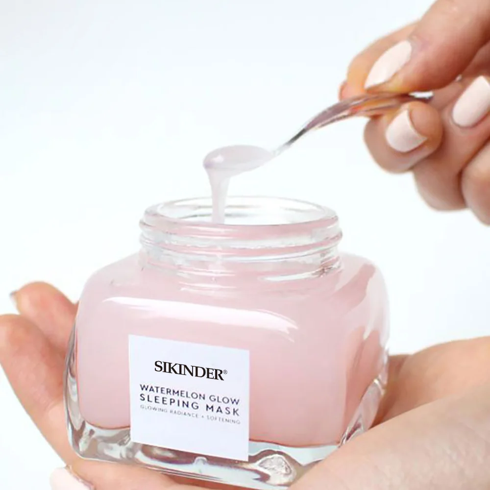 Professional Supplier  Custom Free Wash Facial Mask Watermelon Glow Sleep Face Mask