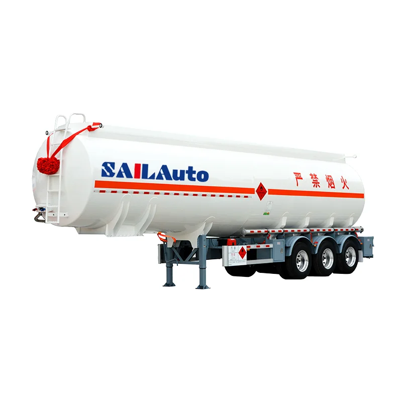 SAIL OEM Custom 3 Axles Fuel Tanker 40 ton Oil Tank Semi Trailer Liquid Material Transporter Liquid Nitrogen Tank Truck for sale