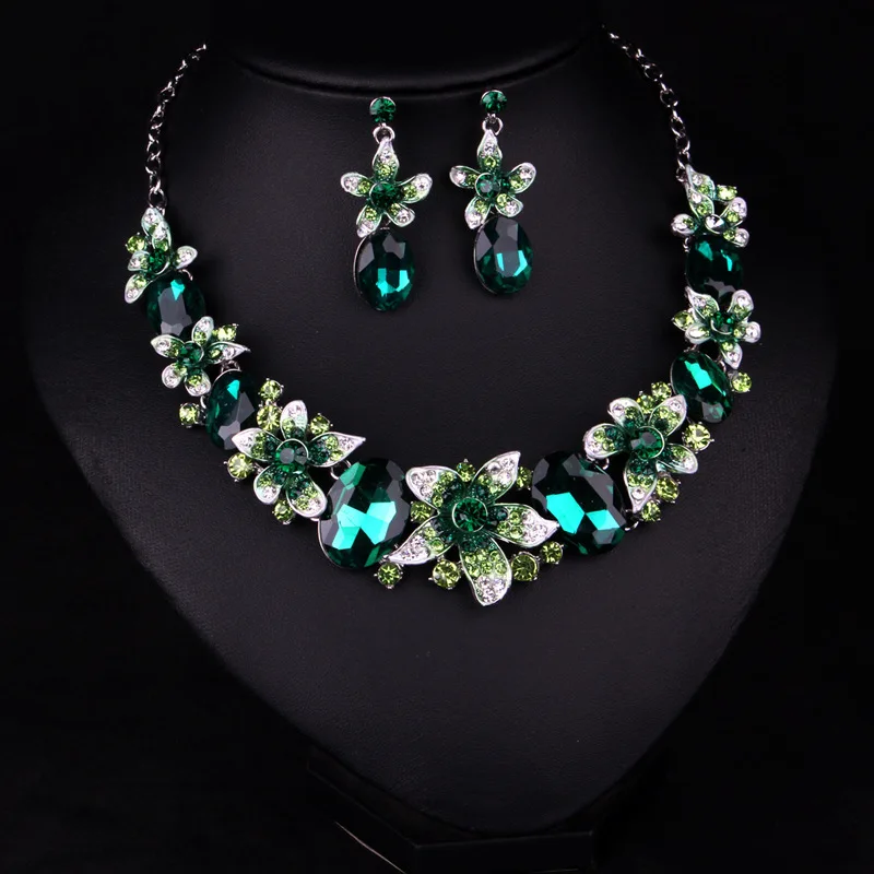 earring necklace set heart necklace stainless steel labgrown diamond necklace