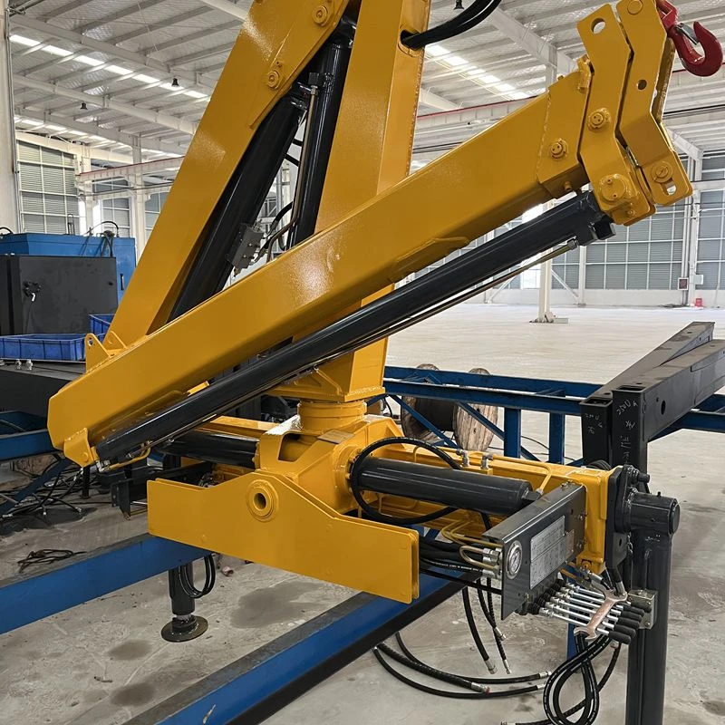 2 Ton Small Construction Knuckle Boom Mini Truck Mounted Cranes Knuckle Boom Folding Hydraulic Arms Lift Manipulator For Sale