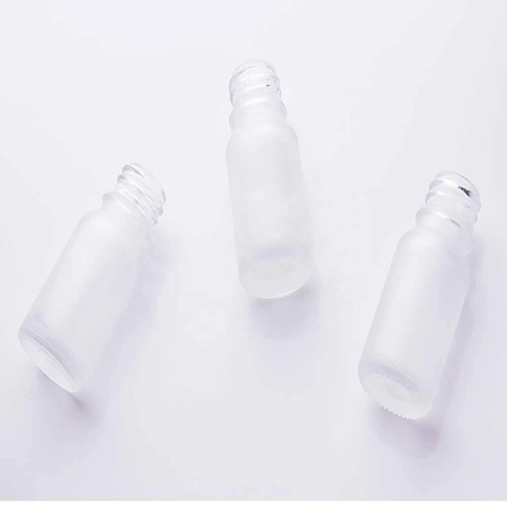 Hot sale Wholesale Price Glass Dropper Bottle for Cosmetic oil Packaging Luxury Frosted Clear with gold screw cap size 30ml