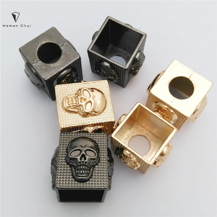 New design embossed metal drawstring rope cord end stopper for clothes