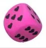 Wholesale eva pink heart dice for car topper signs