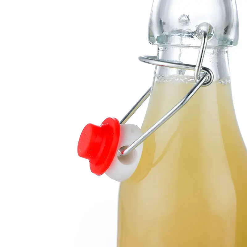 Flip Top Glass Bottle 1 Liter Swing Top Brewing Bottle for Beverages Oil Vinegar