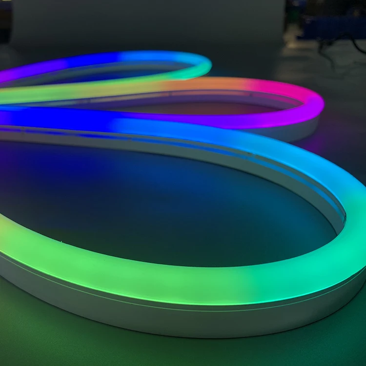 outdoor waterproof long strip led PVC LED neon flex 10x20mm Flat IP68 Most Popular Products led_neon_flex Vertical 18x16mm WS281