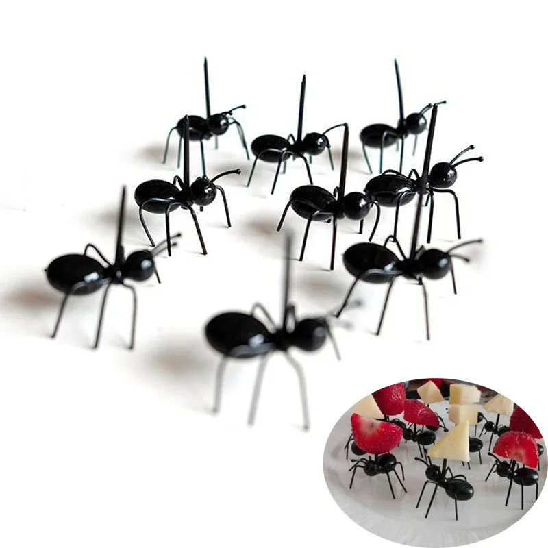 
BPA free food grade plastic party fruit ant shape food picks toothpick 