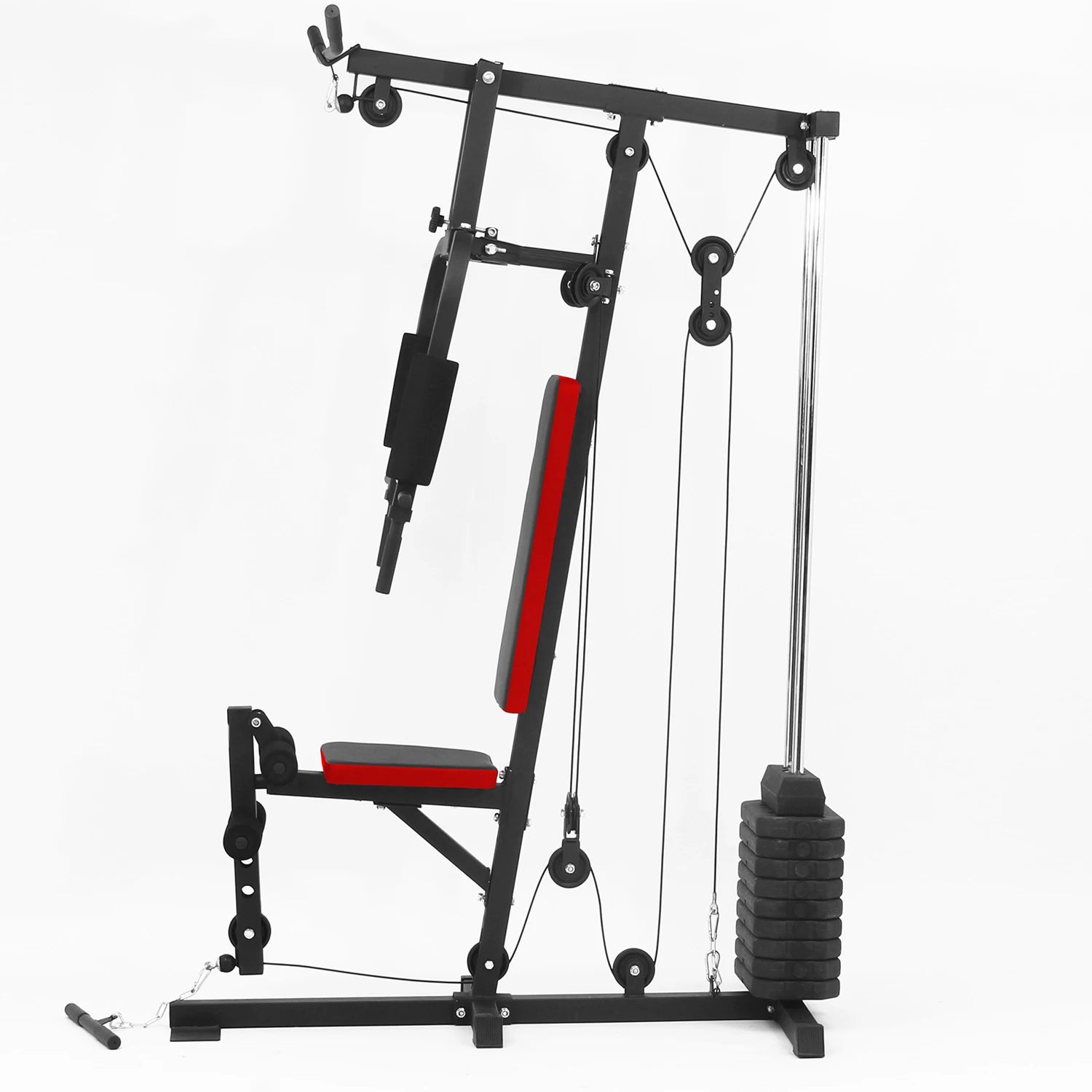 Multifunctional Gym Equipment Foldable Adjustable ABS Squat Rack Bench Press Station Strength Training Bodybuilding Exercises