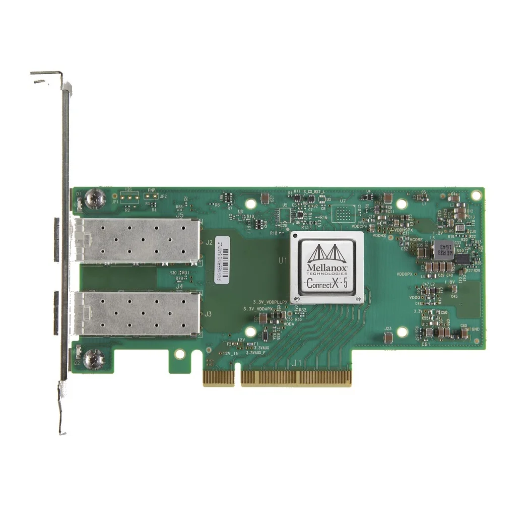 Mellanox NVIDIA MCX512A MCX512A-ACAT ConnectX-5 25gbe адаптер с двумя портами для беспроводная сетевая карта SFP28 PCIe Gen