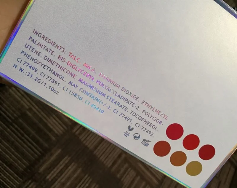 Пользовательский профессиональный макияж, осветлитель для лица, частная марка, хайлайтер и румяна, палитра