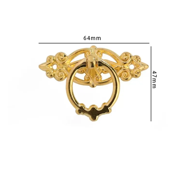 Zinc Alloy Door Handle Pull Ring For Furniture Ring Pull Black Door Window Handles