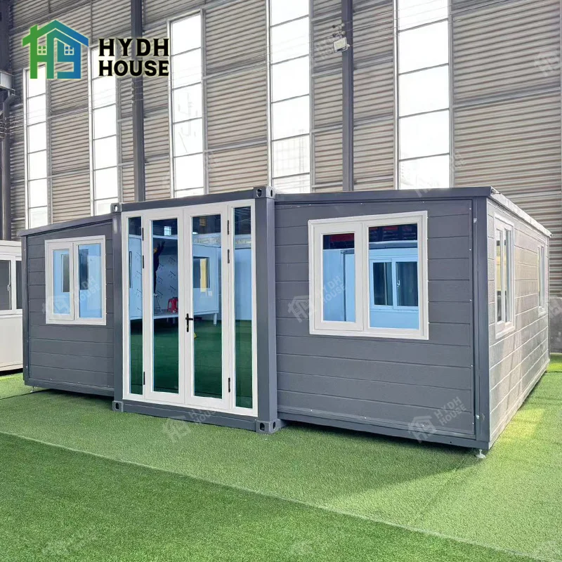 Easy Fast Install EU Standard 20 FT Foldable Module Home Extendable House with outside wall Cladding
