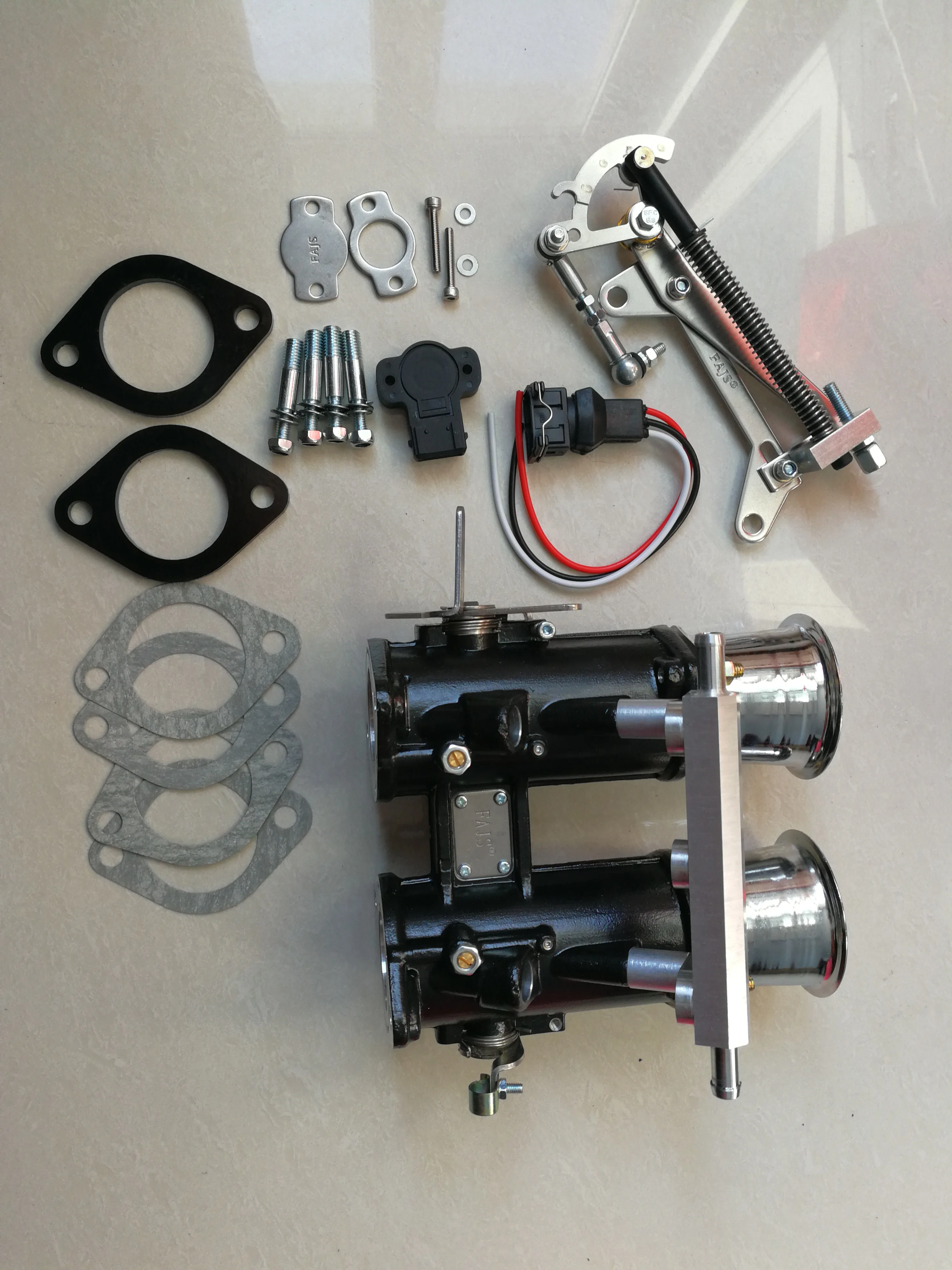 42DCOE  throttle body with horn   TPS  plug